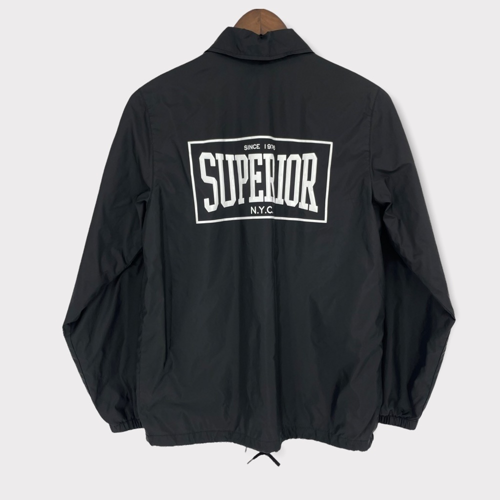 Moussy Black‎ Superior Nylon Bomber Jacket OS